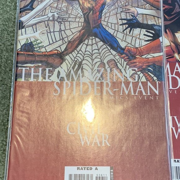 7 Amazing Spiderman 532, 533, 534, 535, 536, 537, 538 Civil War Marvel Comics NM - Picture 6 of 7
